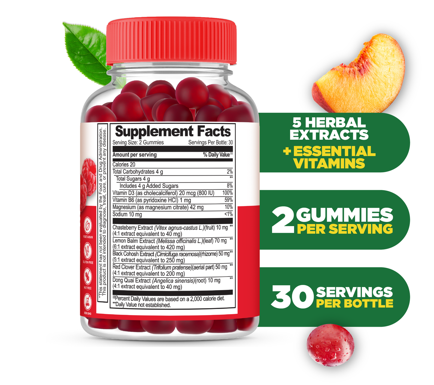 Lifeable Menopause Relief Gummies for Women, 60 ct