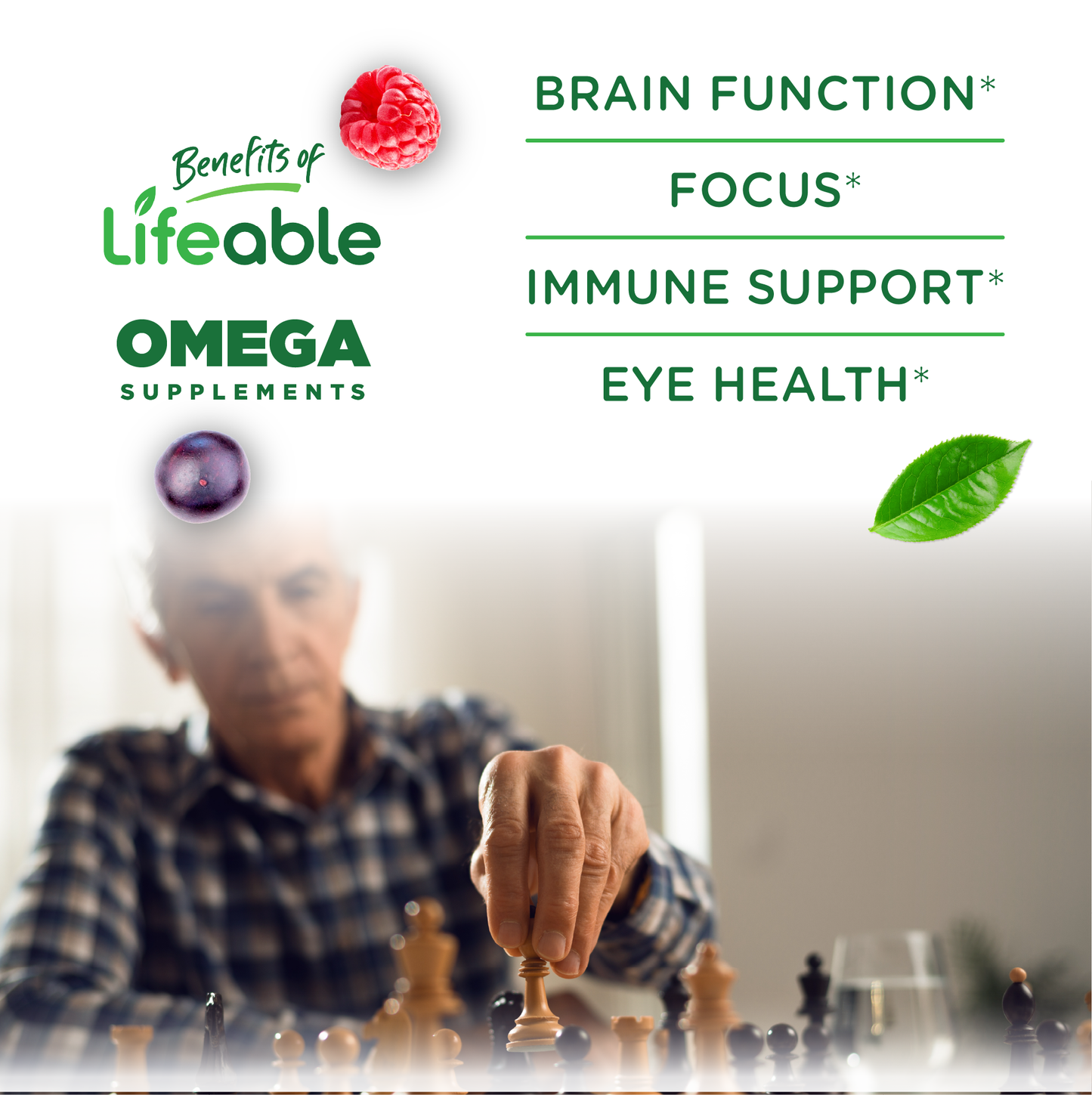 Lifeable - Omega 3 6 9 Gummies for Adults, 60 ct